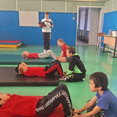 Очередное тестирование в рамках Всероссийского физкультурно-спортивного комплекса "ГТО".