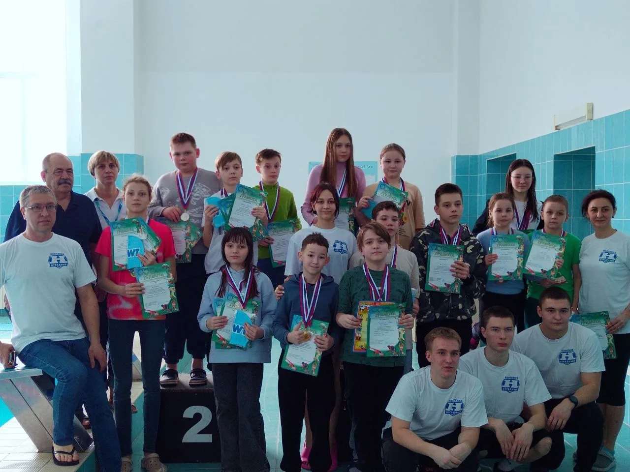 Соревнованиях по плаванию, посвящённые Дню Защитника Отечества, в г. Отрадный